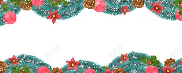 圣诞节淘宝松枝banner背景jpg设计背景_新图网 https://ixintu.com 圣诞节 松枝