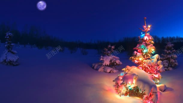 圣诞礼物夜空白雪jpg设计背景_新图网 https://ixintu.com 圣诞 夜空 白雪 礼物