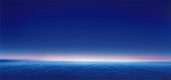 海洋日落唯美梦幻蓝色大海背景海报矢量图高清图片