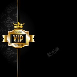 贵宾卡封面VIP艺术风格背景矢量图高清图片