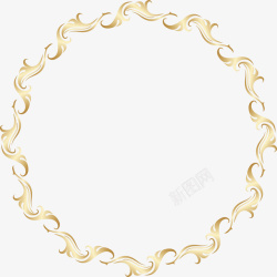 金色圆盘帘子简洁圆盘金色花纹图案矢量图高清图片