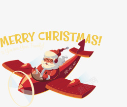 开飞机的圣诞老人开飞机的圣诞老人矢量图高清图片