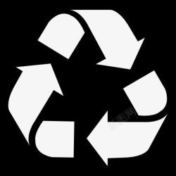 回收符号循环三角标志三旋转箭头方图标高清图片