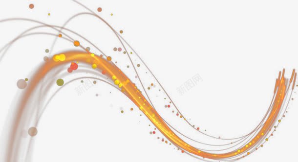 黄色动感曲线粒子特效png免抠素材_新图网 https://ixintu.com 光感 唯美 简单 粒子 粒子光效 粒子线 线条 超炫 金色 闪光
