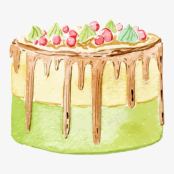 卡通简约美食面包甜点蛋糕家常菜素材