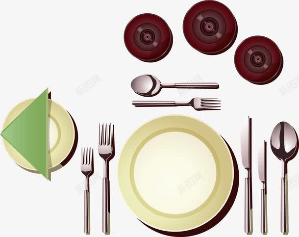 餐桌餐具png免抠素材_新图网 https://ixintu.com 刀 叉 盘子 礼貌 西餐餐桌 餐具 餐桌礼仪 餐桌餐具