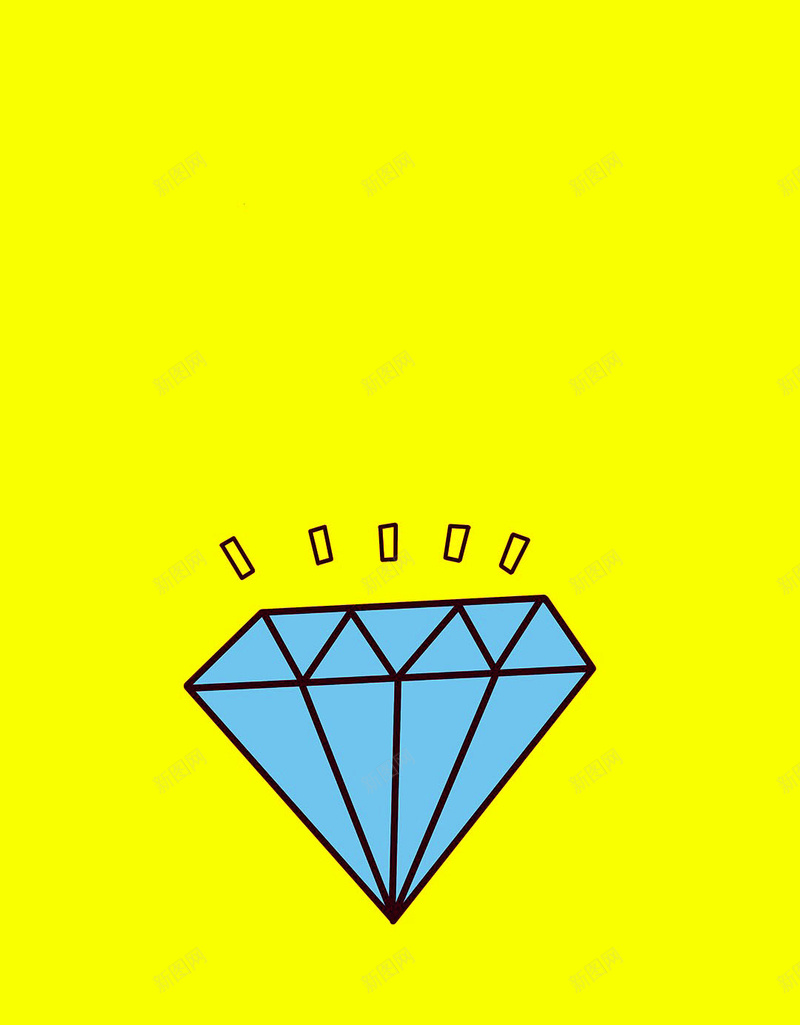 蓝色钻石黄色纯色背景H5背景jpg设计背景_新图网 https://ixintu.com H5 小清新 幸福 开心 文艺 简约 纯色背景 蓝色 钻石 黄色