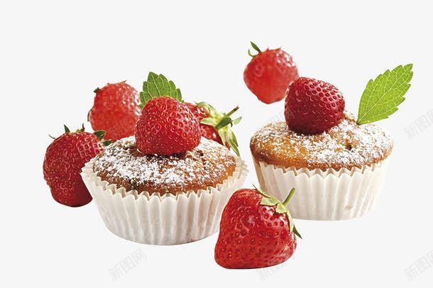 蛋糕小蛋糕草莓png免抠素材_新图网 https://ixintu.com 无底色净色 美食 草莓 蛋糕