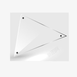 空白信息板三角形亚克力高清图片