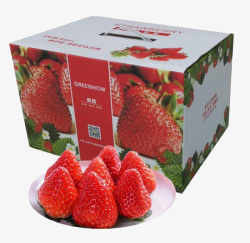 盘子里的草莓和水果礼盒素材