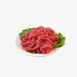 牛肉配菜嫩牛肉生菜美味新鲜食材高清图片