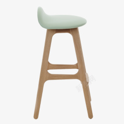 高端家具展白色的木质简约椅子高清图片