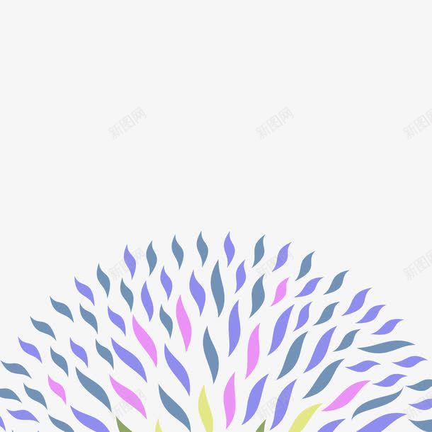 半圆背景png免抠素材_新图网 https://ixintu.com 商务 波浪形 紫色 装饰封面