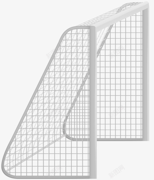 卡通球门侧面png免抠素材_新图网 https://ixintu.com 免抠图 抠图 插画 球门侧面 网状球门 装饰画