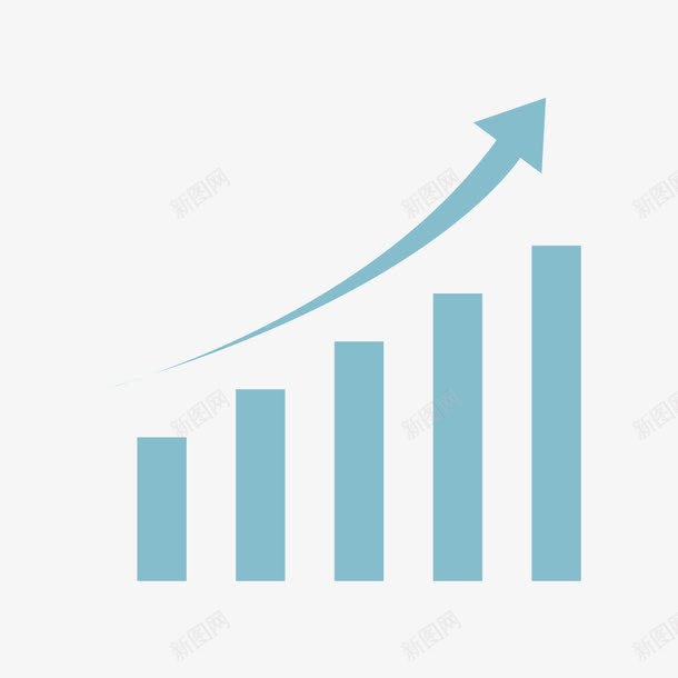 行情上涨分析图标png_新图网 https://ixintu.com 上涨 扁平化 数据 行情
