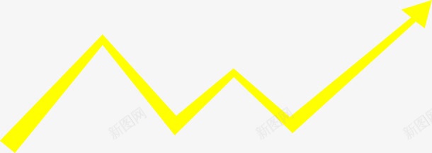 黄色简洁股票曲线png免抠素材_新图网 https://ixintu.com 商业图表 曲线图 涨停 简洁 线条 股票曲线 转折 黄色