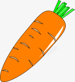 胡萝卜食物手绘胡萝卜高清图片
