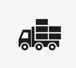 货物箱货物卡车标图标高清图片