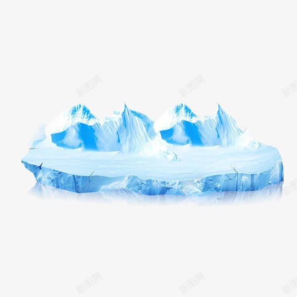 北极冰山psd免抠素材_新图网 https://ixintu.com 冰山 北极 寒冷素材 模型 水面结冰