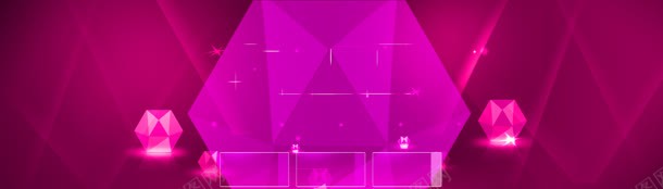 淘宝天猫双紫色几何图形背景背景