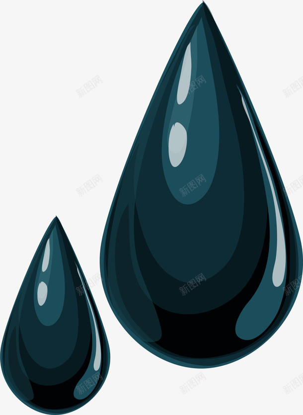 蓝色闪耀石油能源png免抠素材_新图网 https://ixintu.com 水滴 流体 液体 能源 蓝色石油 装饰图案 闪耀石油