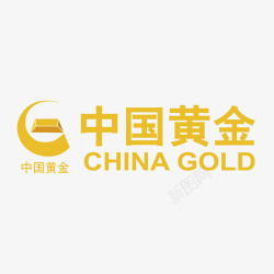 文字LOGO设计黄色中国黄金logo标志图标高清图片