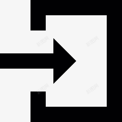 退出箭头图标png_新图网 https://ixintu.com 急救 矩形 矩形门 退出的迹象