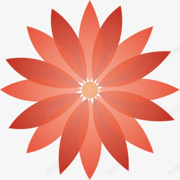 红色抽象花朵图png免抠素材_新图网 https://ixintu.com n 公司标志 几何图 几何立方 几何花型 圆 圆形 抽象 抽象的标志 立方 花卉 花卉图案