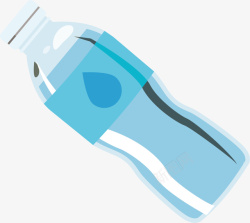 透明塑料瓶卡通矿泉水矢量图高清图片
