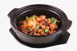 瓦煲粥黄焖鸡米饭高清图片