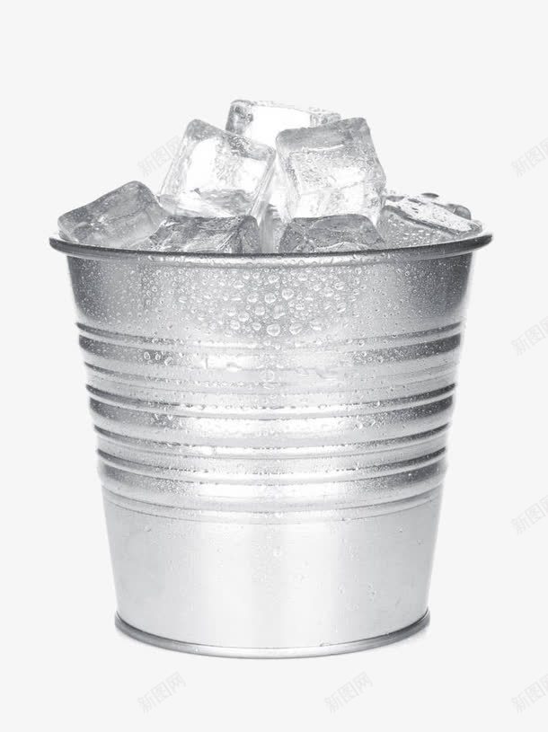 冰桶特写png免抠素材_新图网 https://ixintu.com 冰块 冰桶特写 实物 水 金属 钢铁 食物 香槟