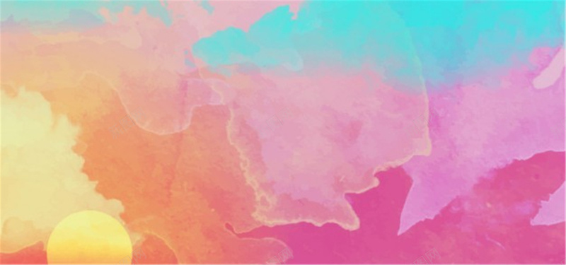 彩色水彩渲染背景jpg设计背景_新图网 https://ixintu.com 卡通 手绘 水彩 海报banner 涂鸦 渲染 童趣 粉色 紫色