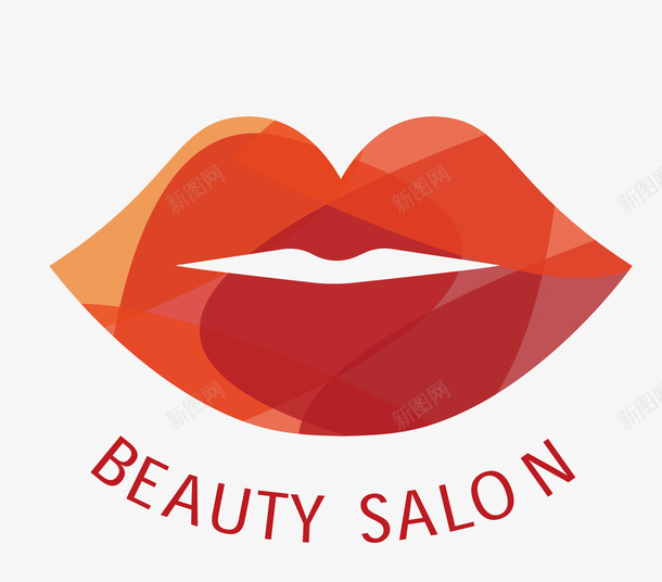 嘴唇美容logo图标png_新图网 https://ixintu.com 卡通 唇印 整形标志 标志 美丽 美丽标志 美发标志 美容LOGO