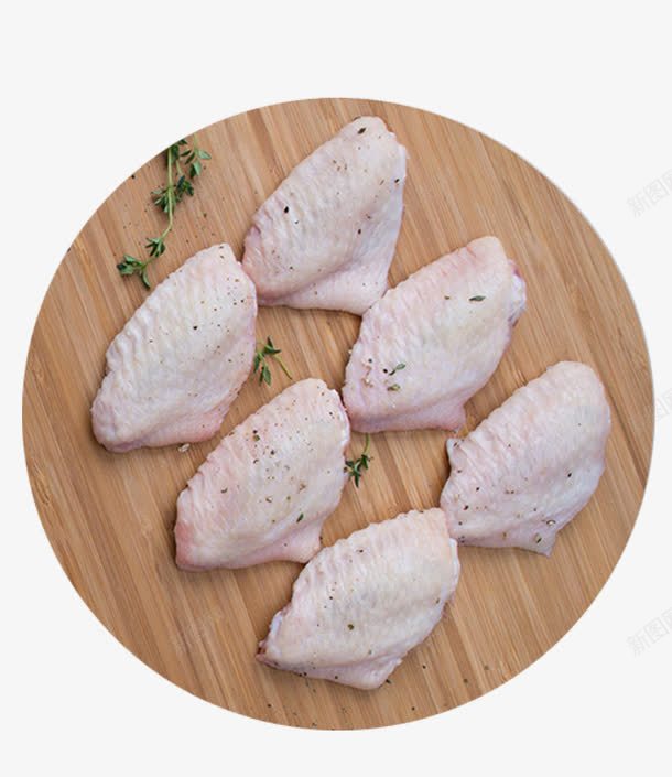 冷冻鸡翅png免抠素材_新图网 https://ixintu.com 美食 翅中 肉食 调料 食物 鸡翅