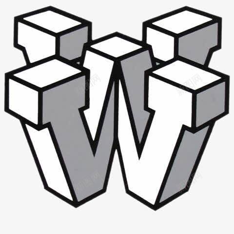 创意几何Wpng免抠素材_新图网 https://ixintu.com 创意几何 字母W 装饰图案