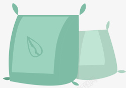 化肥包装免抠png绿色包装化肥袋子高清图片