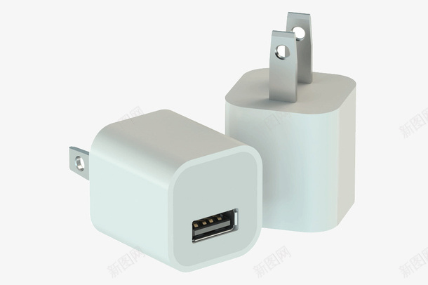 白色苹果充电设备png免抠素材_新图网 https://ixintu.com 充电器 充电头 充电设备 插头 白色 苹果充电器