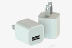白色苹果充电设备素材