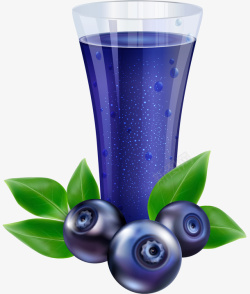 蓝莓果汁包装卡通手绘蓝莓果汁高清图片