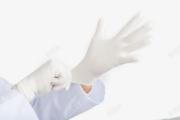 戴医用手套的png免抠素材_新图网 https://ixintu.com 动手术 医生 医用手套 戴手套 手术室手套