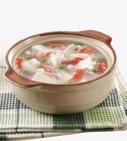 豆腐蟹煲汤营养豆腐煲汤高清图片