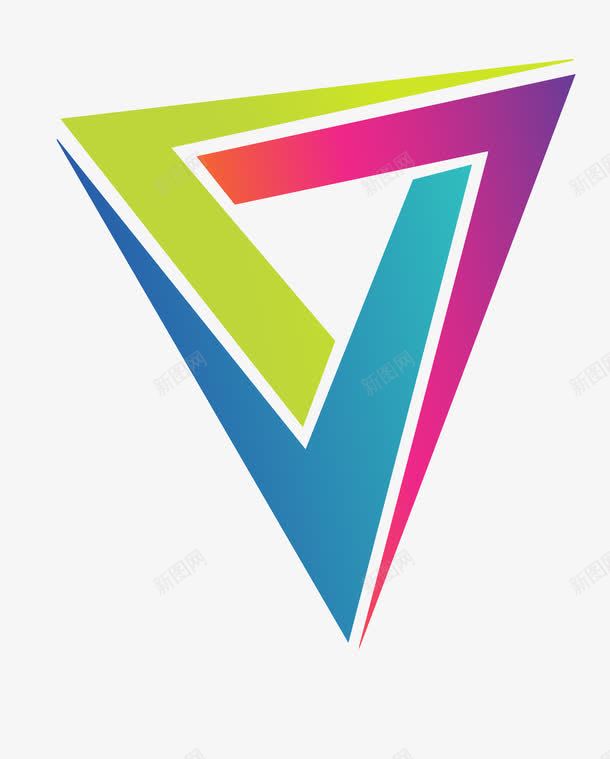 彩色V型LOGO图标png_新图网 https://ixintu.com LOGO LOGO字母 V logo设计 创意字母 商标 图标 彩色V型LOGO图标 标识