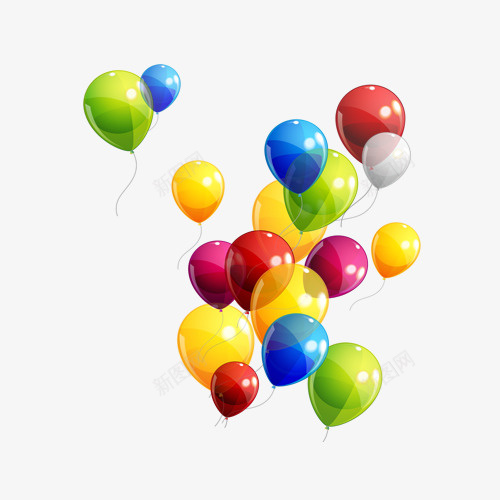 节日彩色气球psd免抠素材_新图网 https://ixintu.com 七彩气球 上天气球 彩色气球 节日彩色气球 节日气球