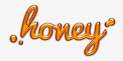 HONEY蜂蜜艺术字高清图片