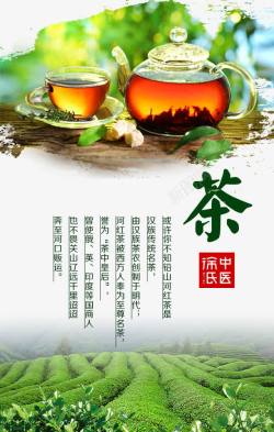 徐氏中医茶文化海报分层高清图片