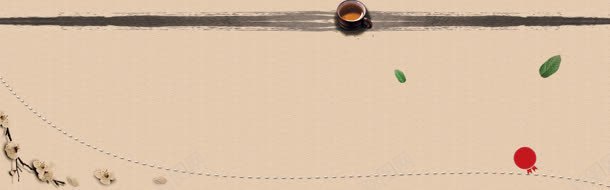 茶叶茶文化中国风古典背景banner背景