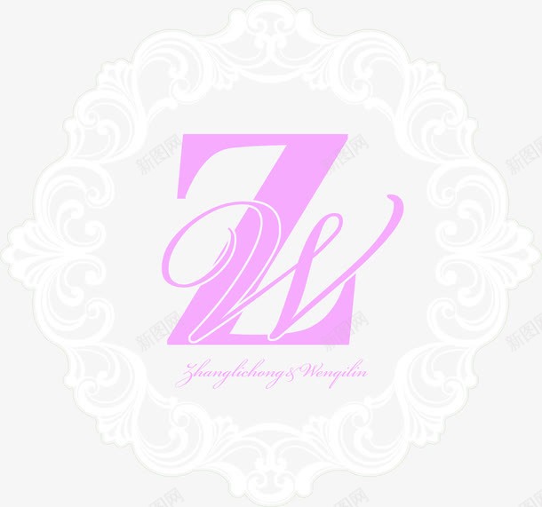 婚礼主题logo创意花环图标png_新图网 https://ixintu.com logo 主题 创意 婚礼 花环
