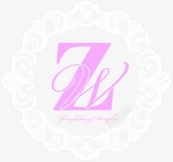 花环主题婚礼主题logo创意花环图标高清图片