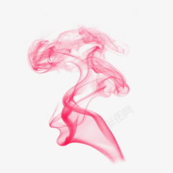 烟雾萦绕平面云雾红色云烟高清图片