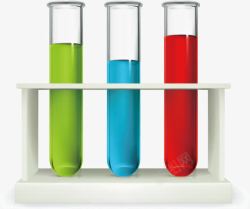红色化学因子精美化学试管高清图片
